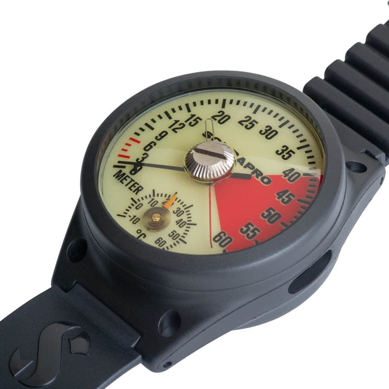 SCUBAPRO Analog Wristwatch-Style Depth Gauge with Metric Display - Image 2