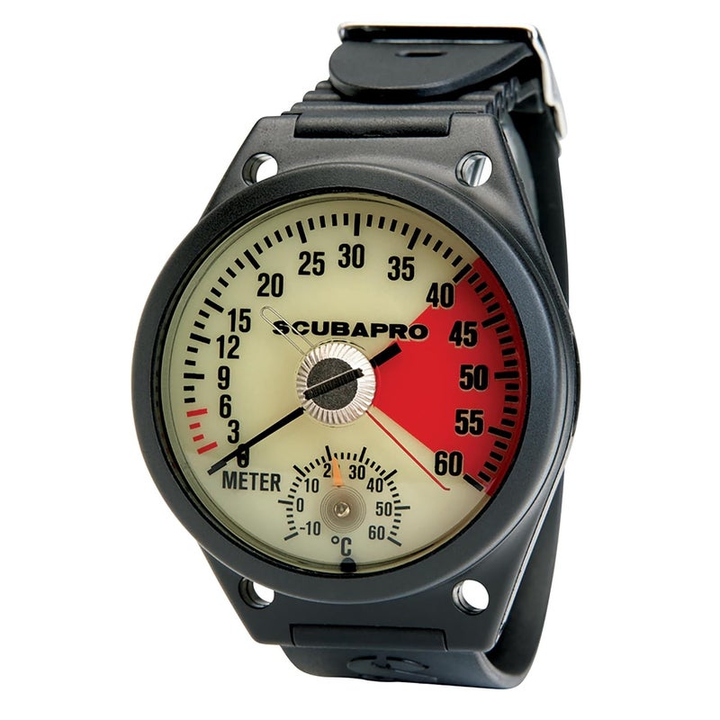 SCUBAPRO Analog Wristwatch-Style Depth Gauge with Metric Display - Image 1