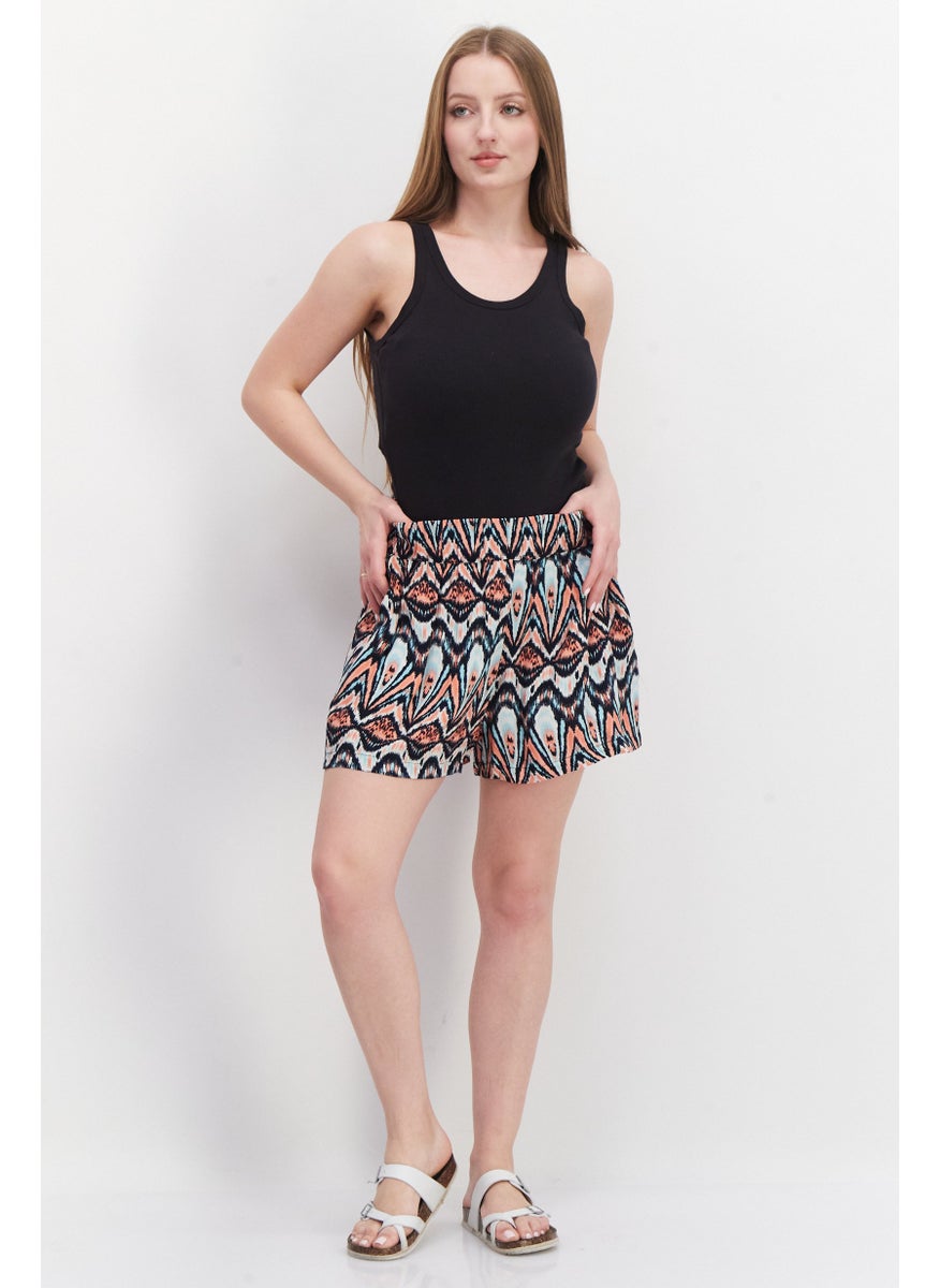 Pepe Jeans Women Aztec Pattern Basic Shorts, Black  - Image 3
