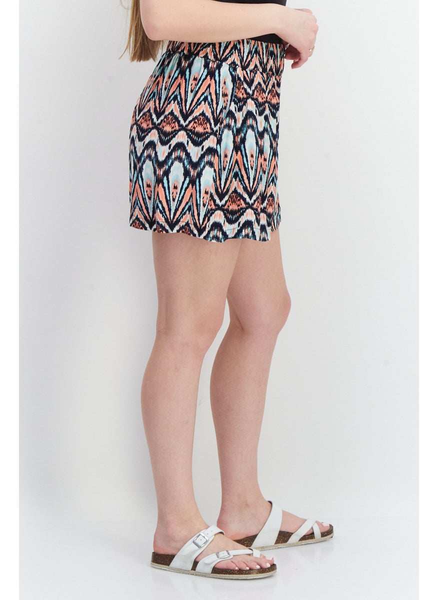 Pepe Jeans Women Aztec Pattern Basic Shorts, Black  - Image 4
