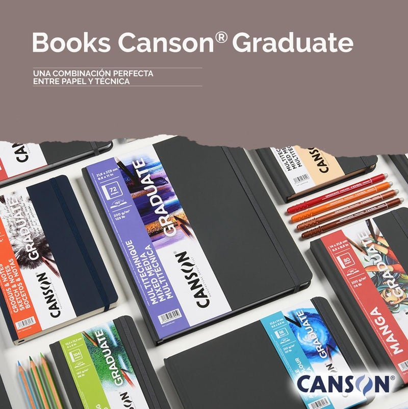 Canson Graduate Drawing Paper Hard Cover Art Journal 4x6 inches 52 Sheets  Artist Paper for Pencil Ink Pen Marker Illustration - Image 5