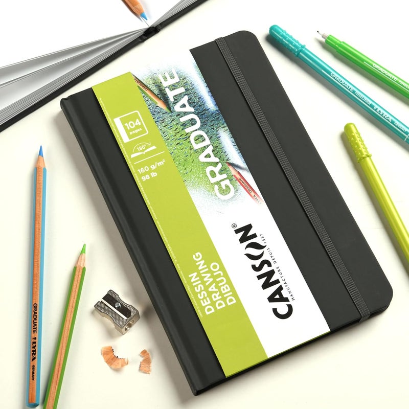 Canson Graduate Drawing Paper Hard Cover Art Journal 4x6 inches 52 Sheets  Artist Paper for Pencil Ink Pen Marker Illustration - Image 2
