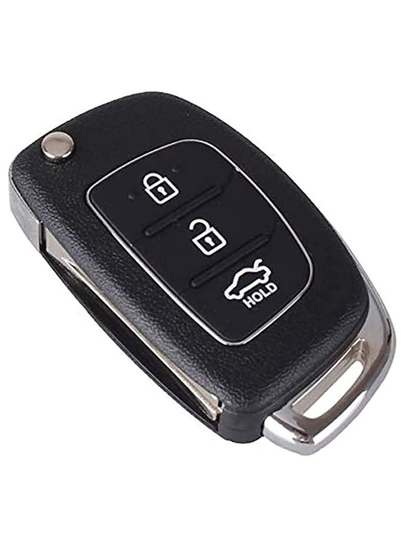 Hyundai Key Cover Housing Folding Smart Car Key Hyundai Car Accessories Compatible with Hyundai Car Key (Key Housing Only, No Chip Included) - Image 1