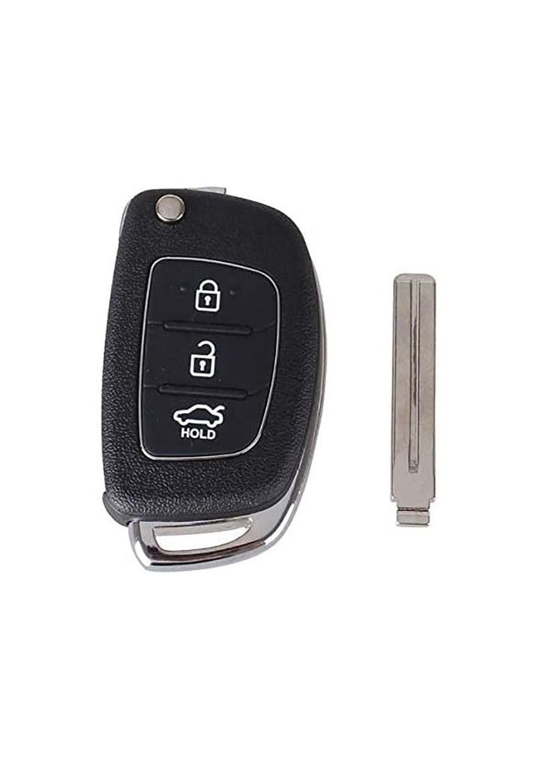 Hyundai Key Cover Housing Folding Smart Car Key Hyundai Car Accessories Compatible with Hyundai Car Key (Key Housing Only, No Chip Included) - Image 2