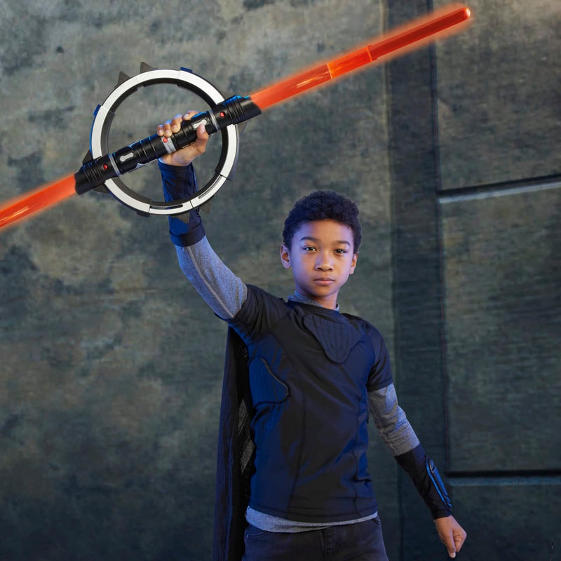 STAR WARS مجموعة ماستر ووركس لإنكويزيتور من سيف ضوء ستار وورز، سيف ضوء إلكتروني مزدوج الشفرة، لعبة تمثيل قابلة للتخصيص للأطفال من عمر 4 سنوات وما فوق - Image 5