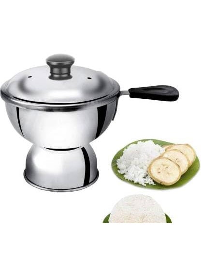 Bekner Bekner Chiratta Puttu Maker with Handle Use with Pressure Cooker Puttu Kutti Puttu Steamer Silver Make in India  - Image 4