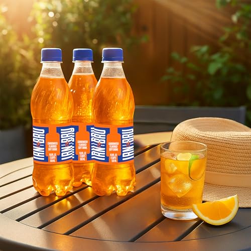 Irn Bru IRN-BRU Original Scottish Sparkling Soda, Citrus Flavored Carbonated Drink - Sparkling Flavored Soft Drink, 32 Flavor Recipe, 16.9 fl oz Bottles, Pack of 12 - Image 3