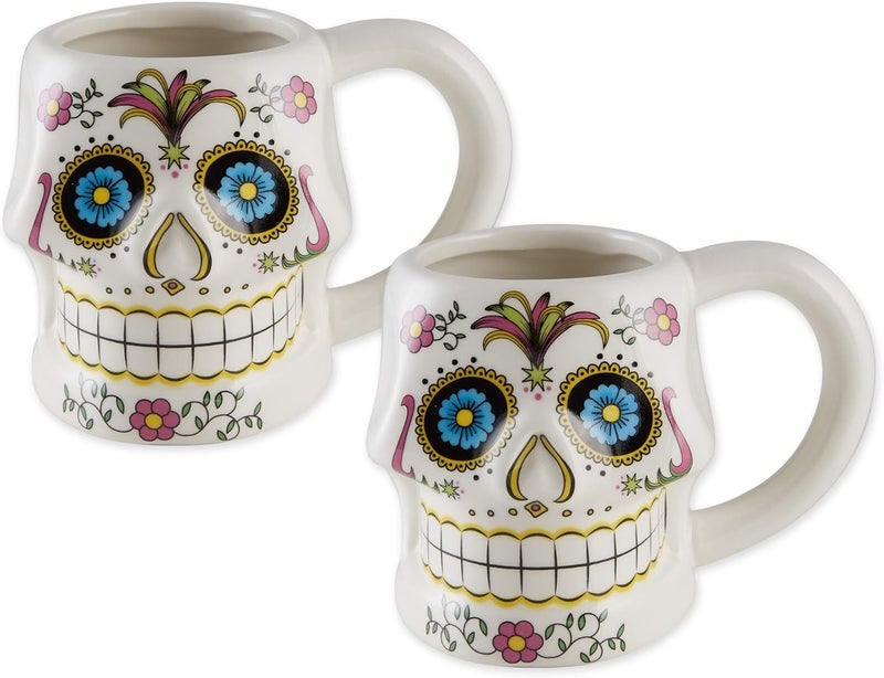 DII Ceramic Gift Mug Collection Hand Painted Funny Shaped TeaCoffee Cup Set 12 Ounce Unicorn 2 Piece - Image 1