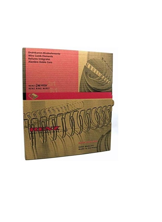 RENZ 100-Pieces Binding Wire A4 3:1 12.7mm 1/2Inch Black 