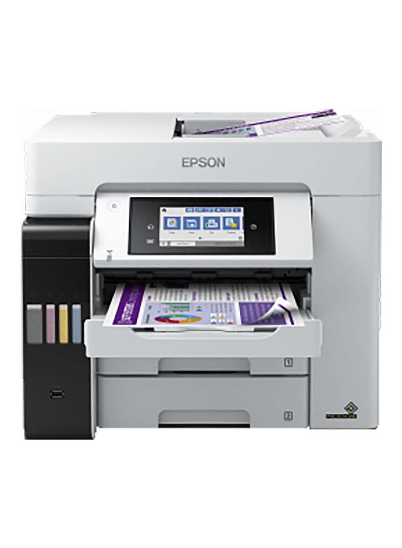 إبسون طابعة Ecotank L6580 Office Ink Tank Printer A4 Color 4 في 1 مع ADF وWi-Fi واتصال لوحة ذكية وشاشة Lcd - Image 1