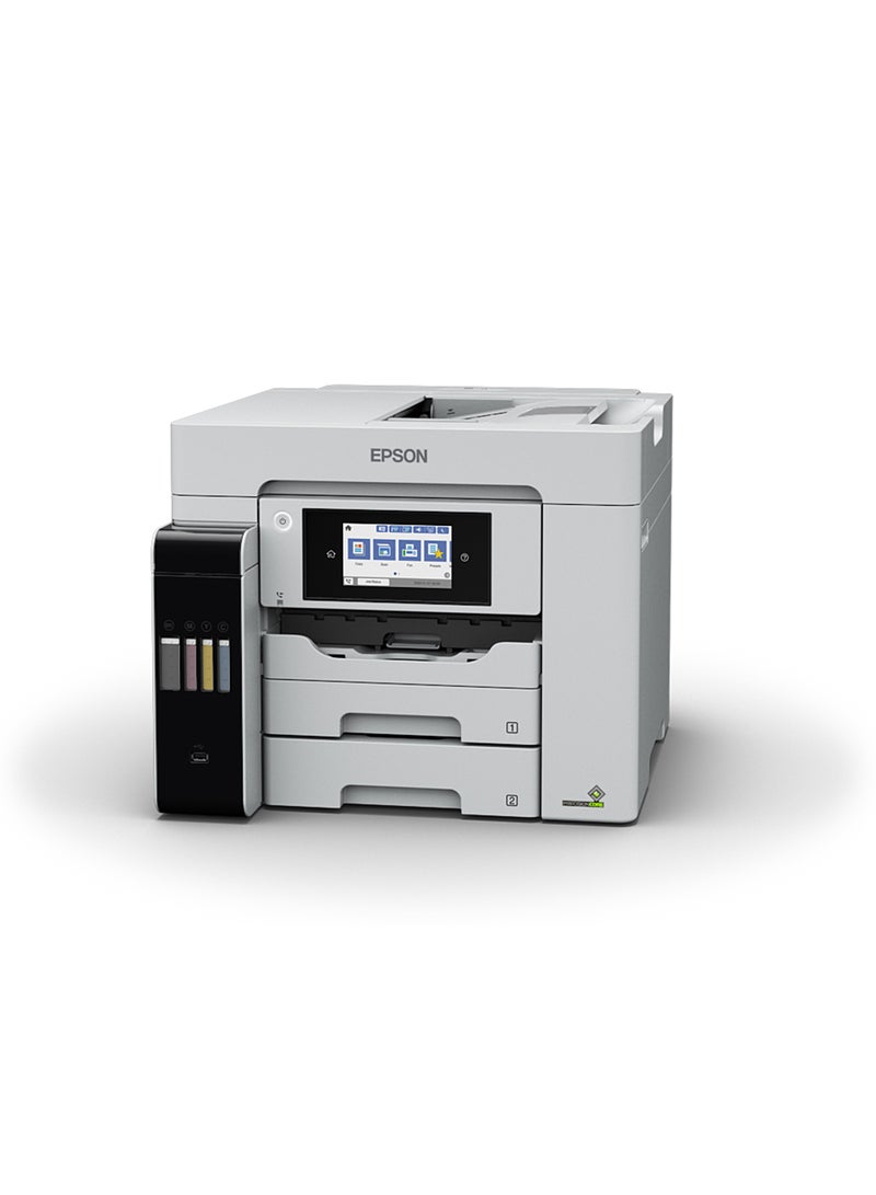 إبسون طابعة Ecotank L6580 Office Ink Tank Printer A4 Color 4 في 1 مع ADF وWi-Fi واتصال لوحة ذكية وشاشة Lcd - Image 2
