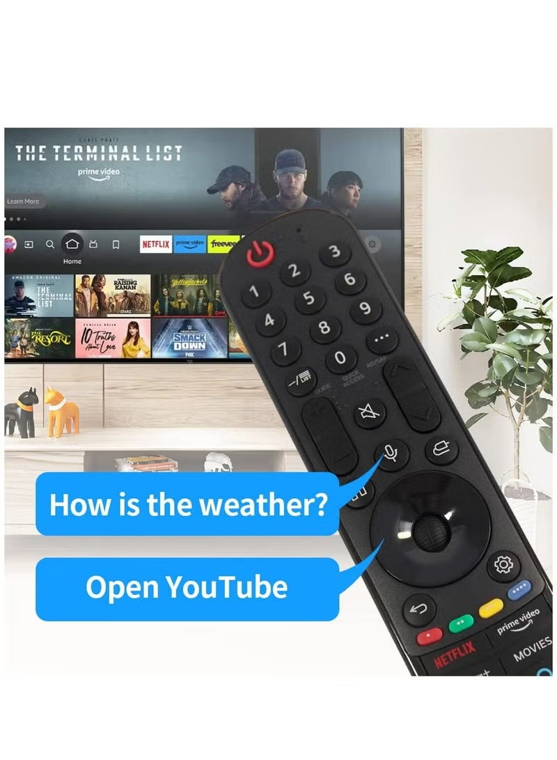 AN-MR21GA Replacement Voice Remote Control for Smart TV A1 C1 G1 90 99 UP8770 UP8000 UP8070 NanoCell 75 NanoCell 80 NanoCell 90 NanoCell 99 Series (MR21GA Movies) - Image 2