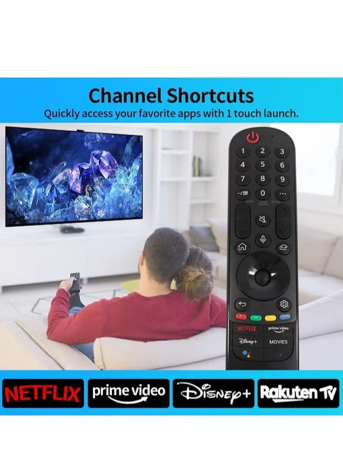 AN-MR21GA Replacement Voice Remote Control for Smart TV A1 C1 G1 90 99 UP8770 UP8000 UP8070 NanoCell 75 NanoCell 80 NanoCell 90 NanoCell 99 Series (MR21GA Movies) - Image 5