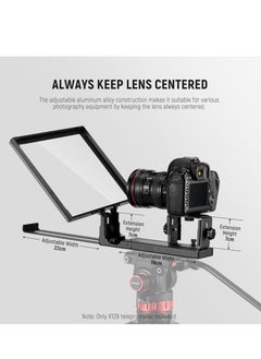 Neewer NEEWER X12B 12 Inch Teleprompter Aluminium Alloy Basics Type, for iPad, Tablet, Phone, DSLR Camera, Remote Control, App Control, Compatible with iOS, Android, Pro for Online Teaching, Live Streaming  - Image 3