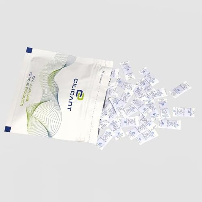 CILICAnT 0.5 Gram (100 Pcs) Premium Silica Gel Blue Packets Desiccant Dehumidifiers | Indicating Silica Gel Packs for Moisture Absorption (0.5 Gram X 100 Pcs = 50 Gm) - Image 2