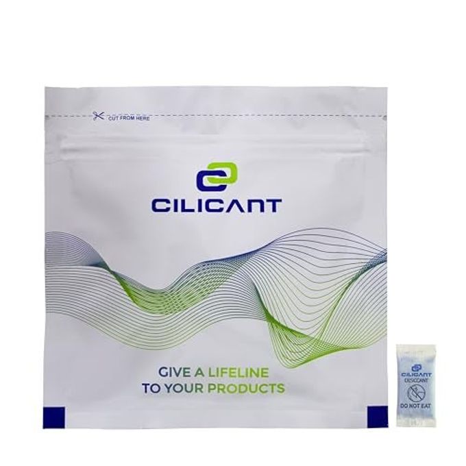 CILICAnT 0.5 Gram (100 Pcs) Premium Silica Gel Blue Packets Desiccant Dehumidifiers | Indicating Silica Gel Packs for Moisture Absorption (0.5 Gram X 100 Pcs = 50 Gm) - Image 1