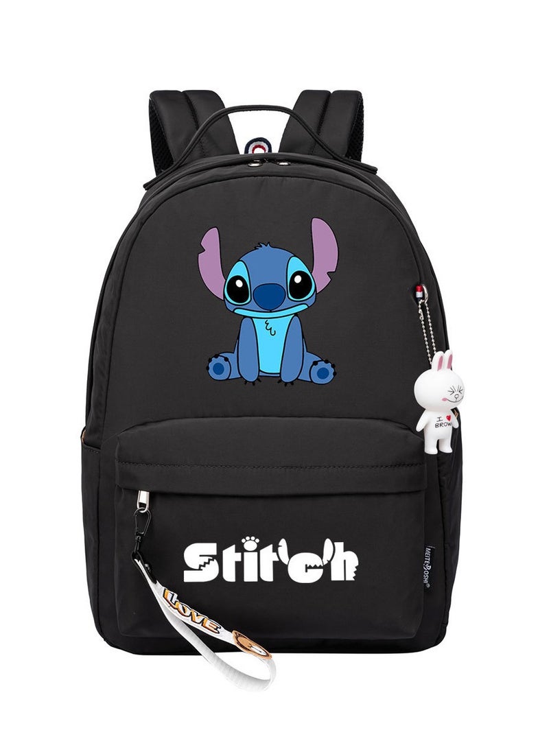 STITCH Cartoon Youth Large Capacity Backpack For Men and Women 