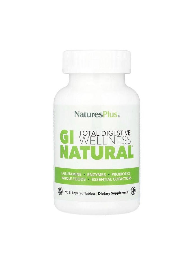 صحة الجهاز الهضمي الكاملة، جي آي ناتشورال®، 90 قرصًا ثنائي الطبقات