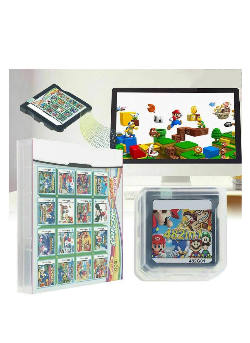Excefore 482 IN-1 NDS Game Cartridge, Super Combo Game Cartridge, DS Game Pack Card Compilations, Compatible with NDS, NDSL, NDSi, NDSi LL/XL, 3DS, 3DS LL/XL, New 3DS, New 3DS LL/XL, 2DS, New 2DS LL/XL  - Image 3