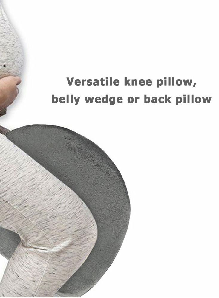 MARGOUN Pregnancy 4 Pack Pillow Wedge For Sleeping belly Support, Maternity Wedge Pillow Dark Grey  - Image 2