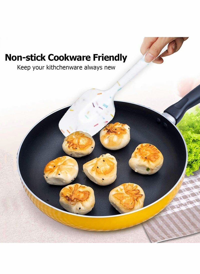 Excefore طقم ملعقة سيليكون 6 قطع، مقاومة للحرارة لخلط الكيك والكريمة والزبدة، أدوات خلط سيليكون خالية من BPA - Image 3