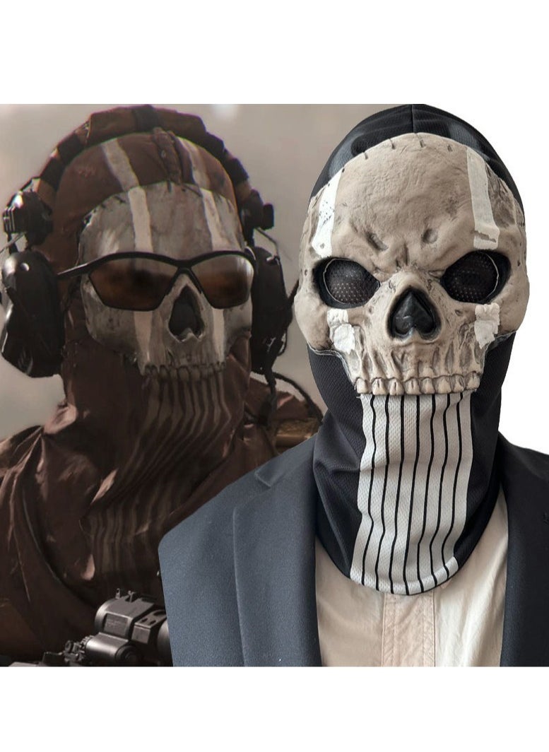 general سماعة رأس قناع جمجمة شبح من نداء الواجب وورزون 2 - معدات شخصية كوسبلاي MW2 - Image 1