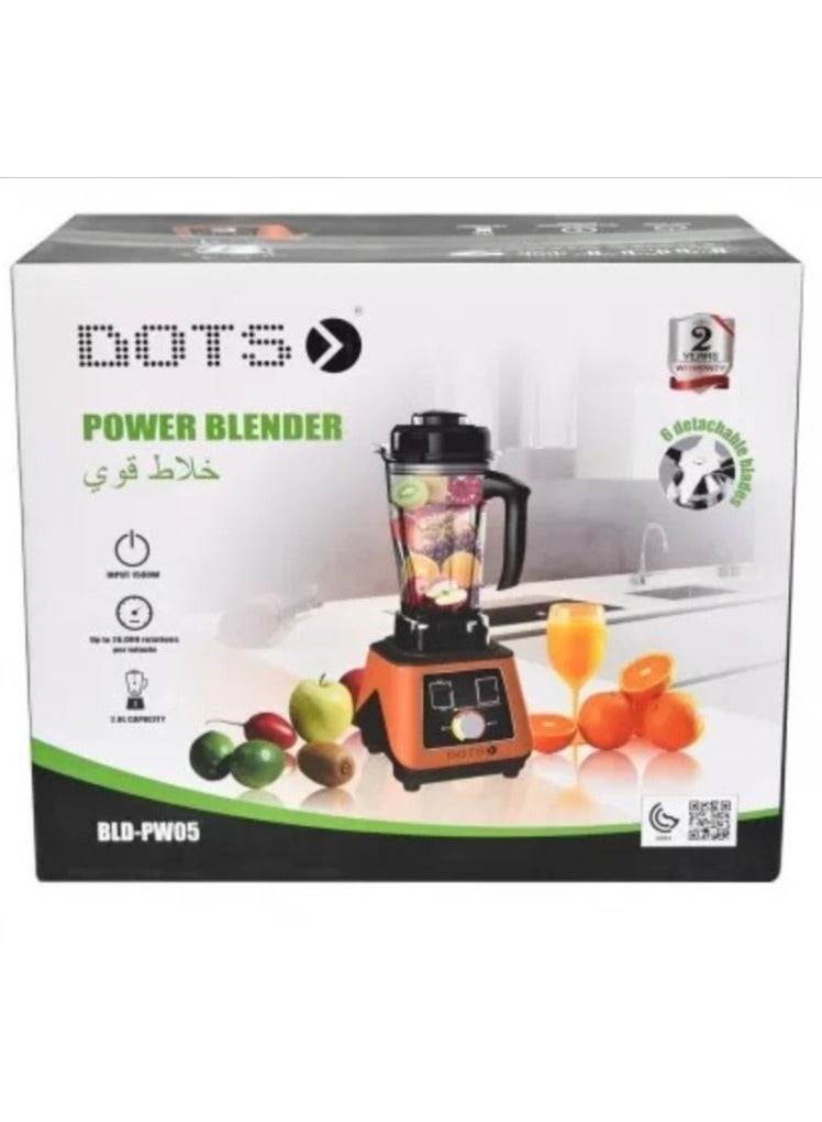DOTS Dots Electric Blender 2L 1500W Black/Orange  - Image 2