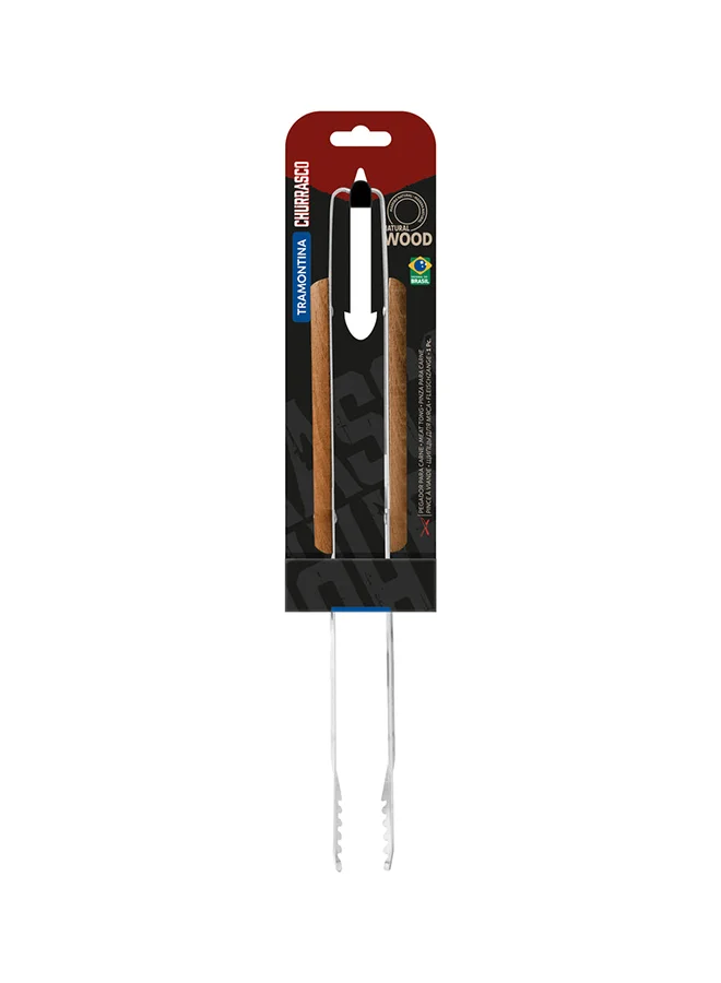 Tramontina Tramontina Barbecue 37 cm Meat Knob with Stainless Steel Blade and Wooden Handle