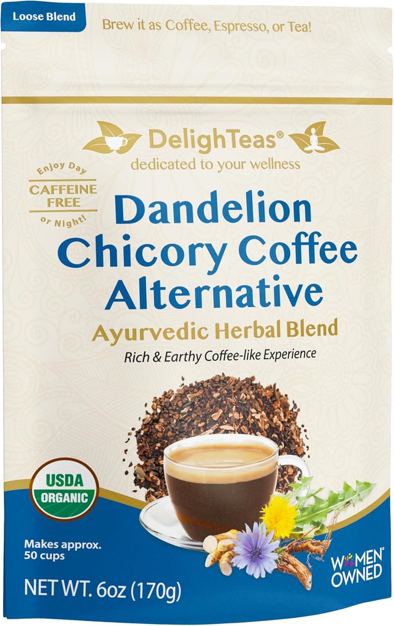 DelighTeas Organic Dandelion Chicory Coffee Alternative - Image 1