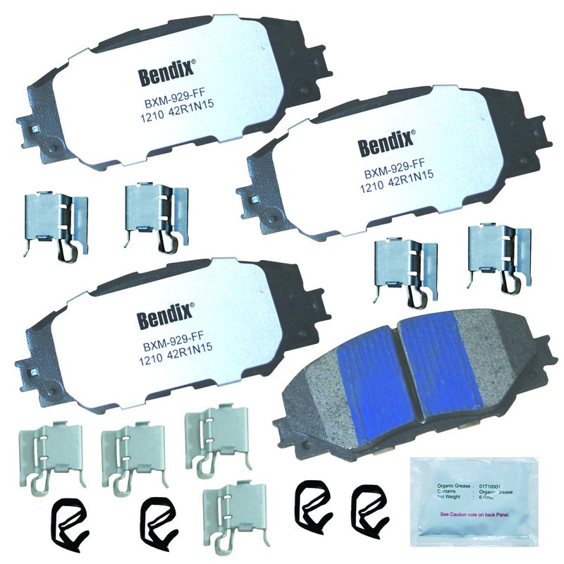 Bendix Fleet Metlok MKD1210FM Semi-Metallic Front Brake Pads for Select Models Lexus HS250h, Pontiac Vibe, Scion xB, xD, Toyota Corolla, Matrix, Prius V, RAV4 - Image 4