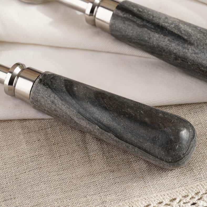 Pan Home طقم سكاكين جبن من 4 قطع - رمادي - Image 2