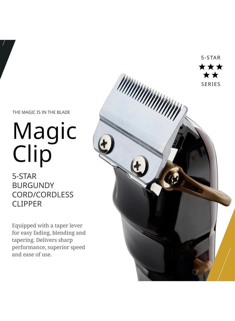 Professional Cordless Hair Clipper Stagger-Tooth Blade Professional Hair Trimmer with Attachments Great for Barbers and Stylists - Image 2