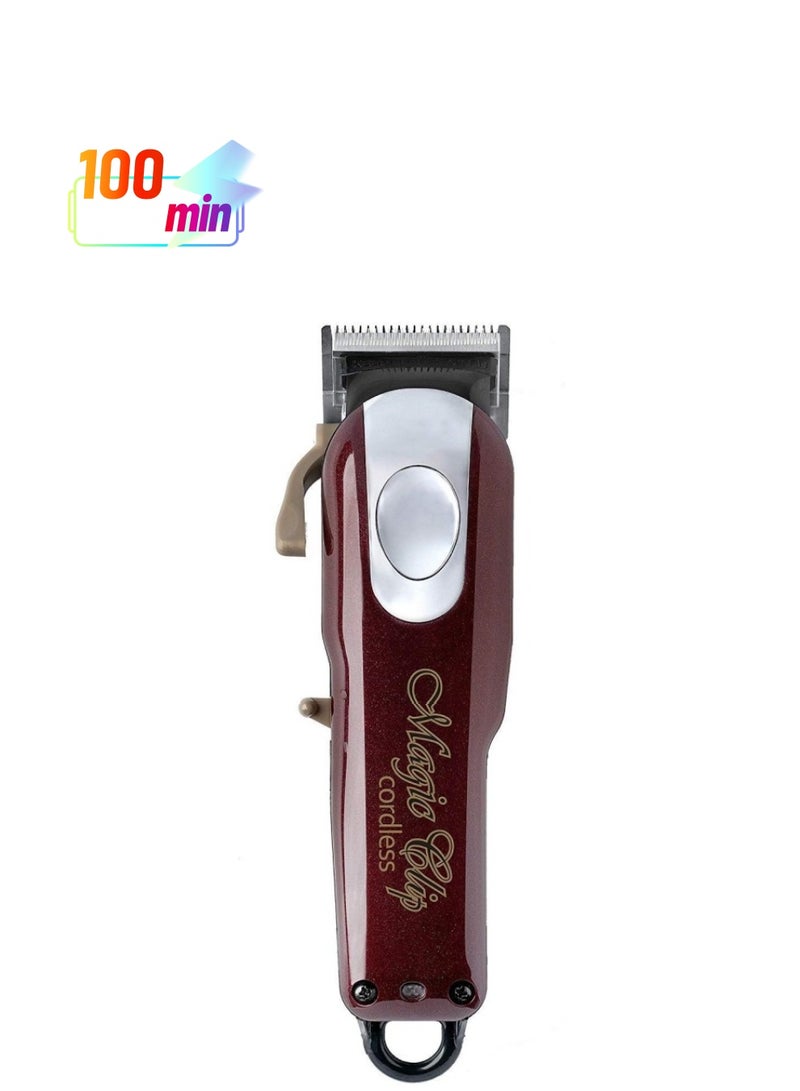 Professional Cordless Hair Clipper Stagger-Tooth Blade Professional Hair Trimmer with Attachments Great for Barbers and Stylists - Image 1