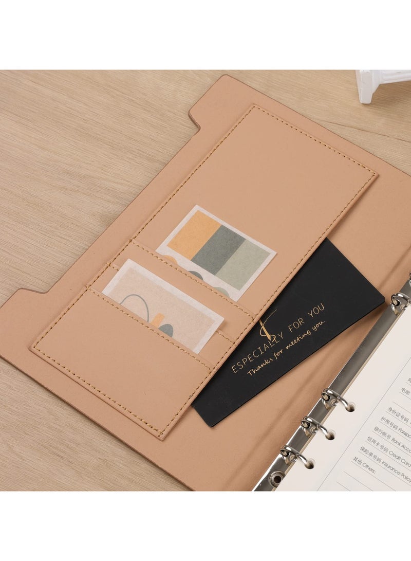 A5 Thickened Leather Notebook Business Binder Notepad Office Sudent Meeting Minutes Diary (160 Pages Green) - Image 3
