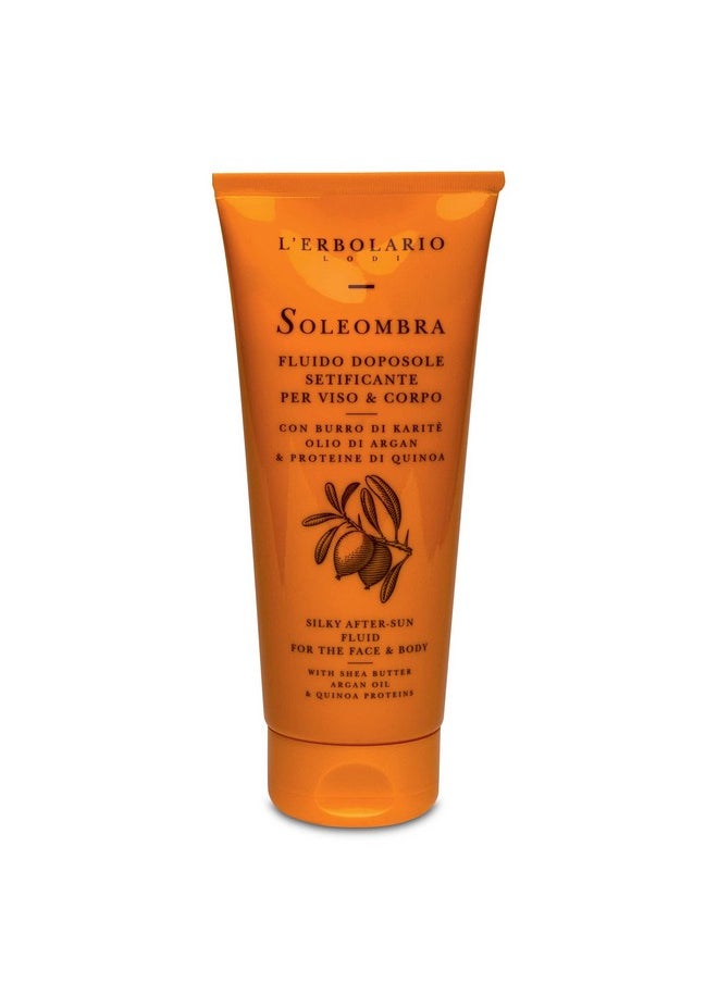 L'Erbolario Soleombra Silky Aftersun Fluid After Sun Serum Hydrating Sunburn Relief Shea Butter Argan Oil And Quinoa Proteins 6.7 Oz  - Image 1