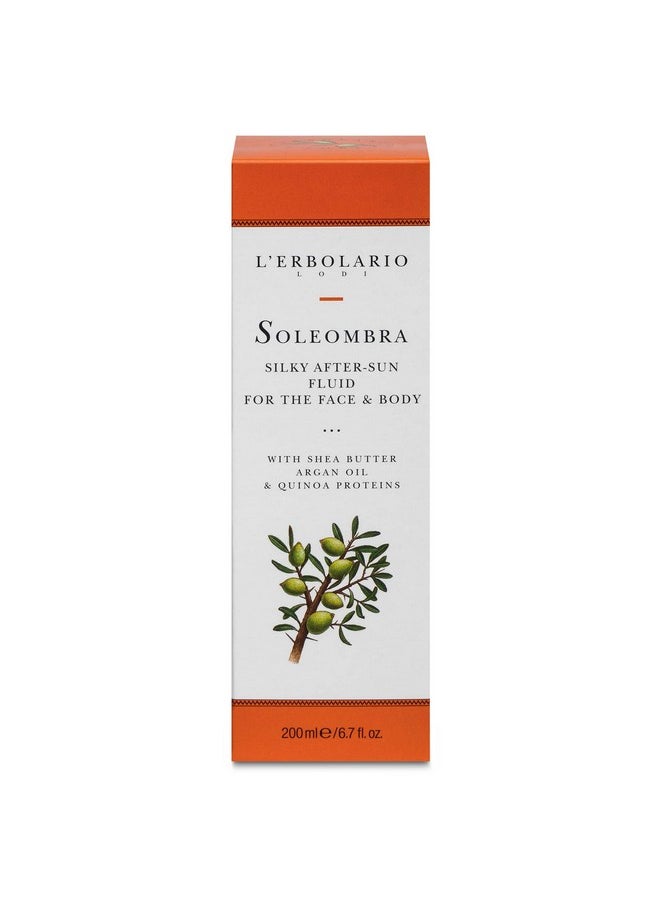 L'Erbolario Soleombra Silky Aftersun Fluid After Sun Serum Hydrating Sunburn Relief Shea Butter Argan Oil And Quinoa Proteins 6.7 Oz  - Image 3