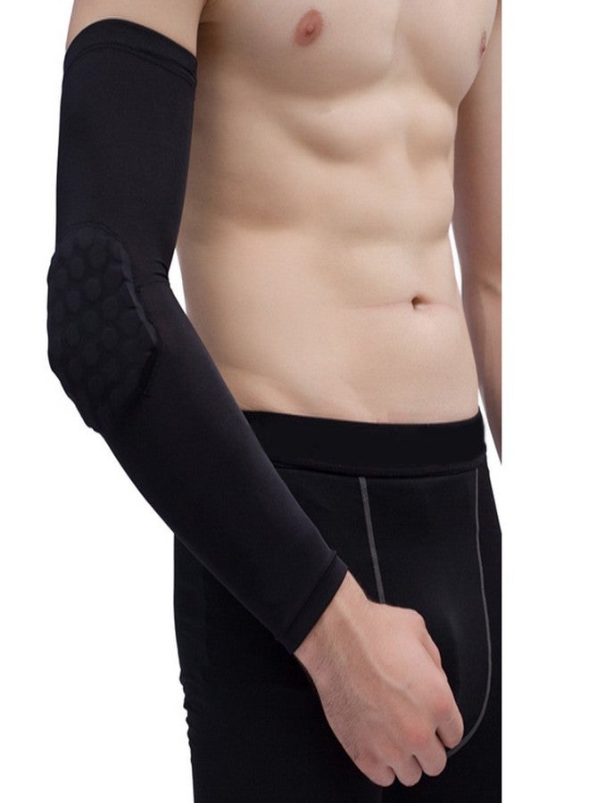 Nema NM Nema Honeycomb Crashproof Basketball Arm Sleeve Elbow Support - Black - XL - Image 4