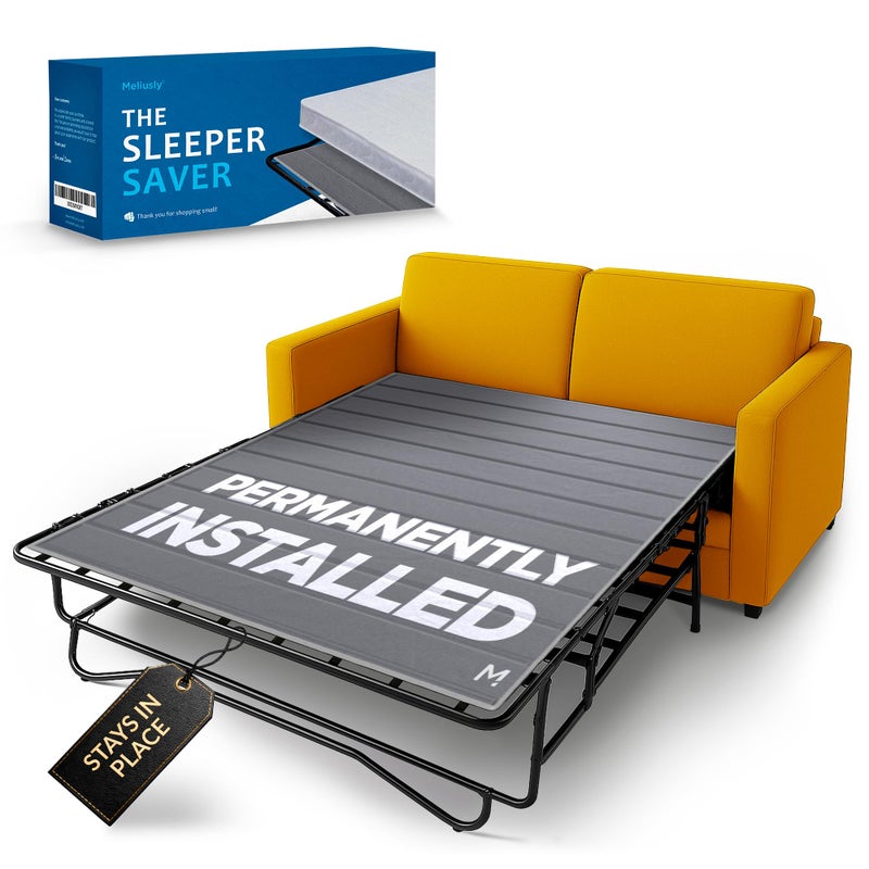 Meliusly Sleeper Sofa Support Board Queen Size (54x64) Permanently Installed Wood Sofa Bed Board for Pull Out Couch, Folds with Frame, Under Mattress Bar Shield, Sofa Bed Support, Folding Bed Board - Image 1