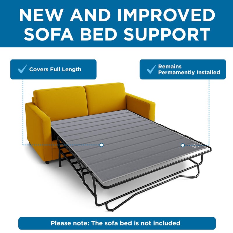 Meliusly Sleeper Sofa Support Board Queen Size (54x64) Permanently Installed Wood Sofa Bed Board for Pull Out Couch, Folds with Frame, Under Mattress Bar Shield, Sofa Bed Support, Folding Bed Board - Image 2