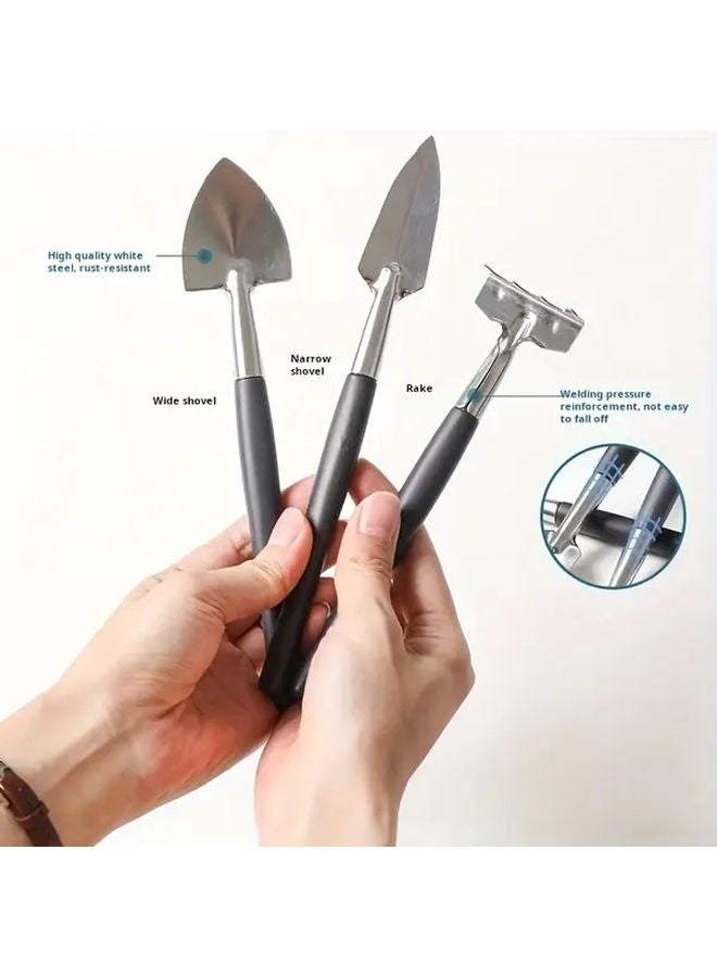 Hardened Stainless Steel Garden Shovel Tool For Digging Soil Planting Succulents - Image 5