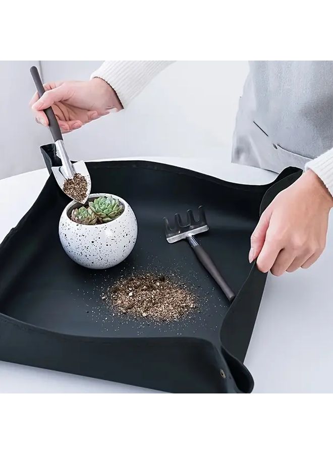 Hardened Stainless Steel Garden Shovel Tool For Digging Soil Planting Succulents - Image 4