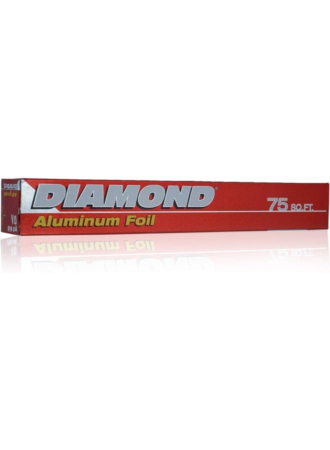 Diamond Aluminum Foil 75 Sq. Ft Silver - Image 2