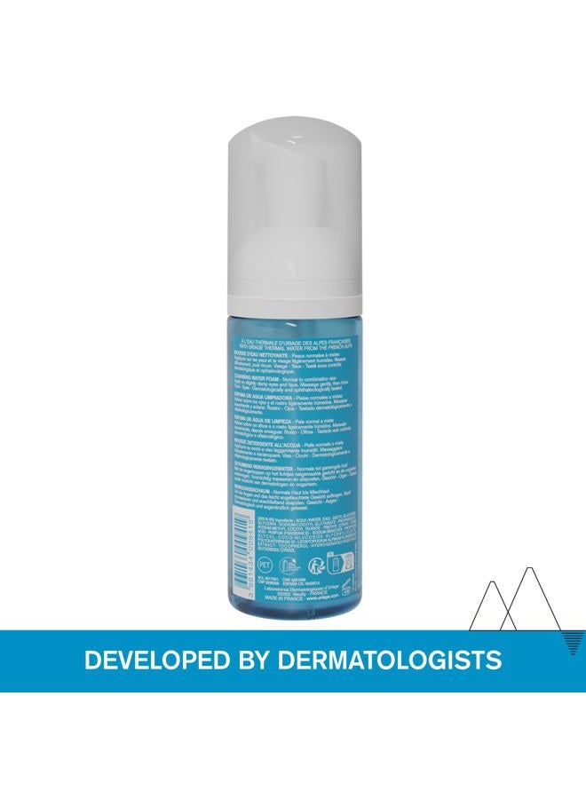 URIAGE Cleansing Make-up Removing Foam | Cleanser & Make-up Remover with Organic Edelweiss, Removes Make-up, Leaves Skin Soft, Soap-free, 150 mL/ 5.07 oz - Image 2