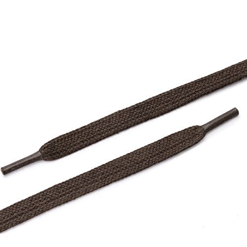 uxcell 2 Pairs Waxed Cotton Leather Boots Casual Shoes Flat Shoelaces for Men Women 100cm / 39.37" Dark Brown - Image 4