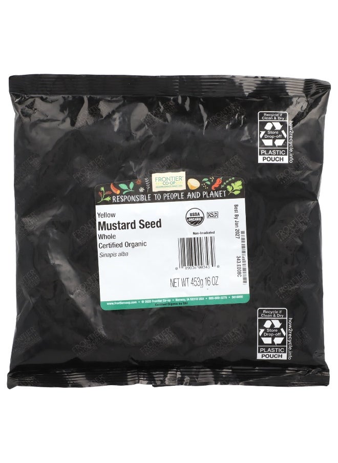 Frontier Co-op Frontier Co-op, Organic Whole Yellow Mustard Seed, 16 oz (453 g)  - Image 2
