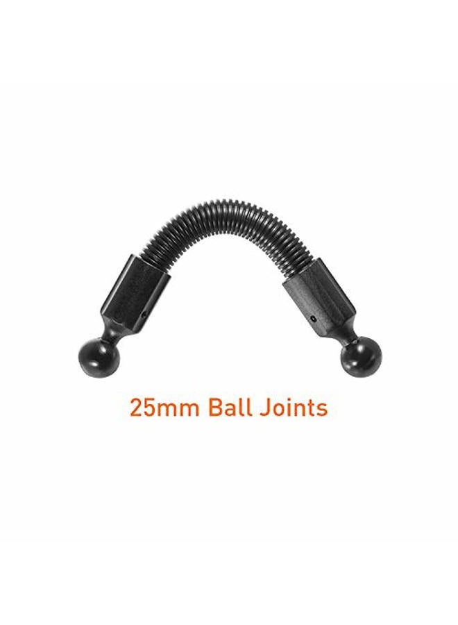 iBOLT (10 inch) 25mm / 1 inch to 25mm / 1 inch Flexible Extension Ball Adapter for Industry Standard Dual Ball Socket mounting arms - Image 4