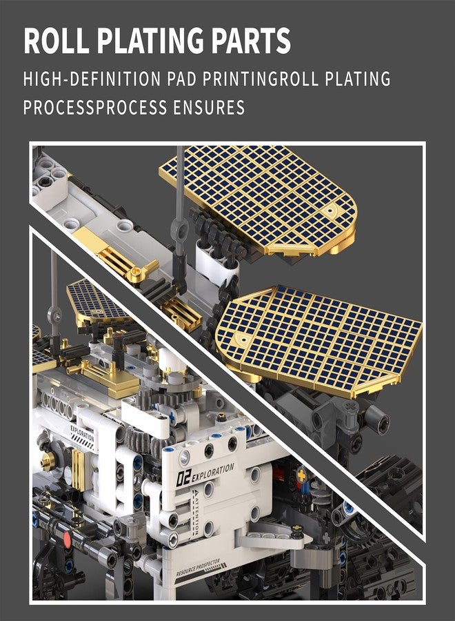 DOLIVE Remote & APP Controlled Mars Rover, STEM Building Set for Boys Ages 8-14, Space Toys for Kids Ages 8-12, Science Gift for Boys & Girls (1007 PCS) - Image 4