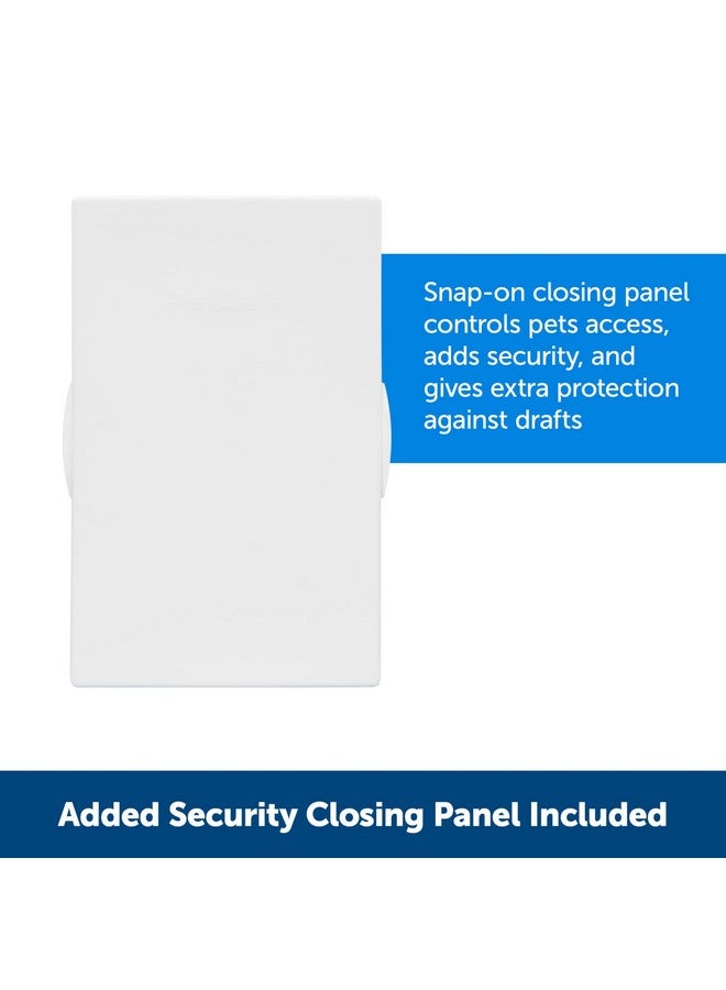 بيت سيف باب بلاستيكي للكلاب من PetSafe لا يصدأ أبدًا للتركيب في الأبواب أو الجدران الداخلية والخارجية، قابل للطلاء، سهل التركيب، مزود بلوحة إغلاق، للحيوانات الأليفة التي يصل وزنها إلى 40 رطلاً، (متوسط) - Image 4
