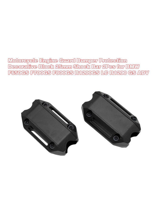 NIBEMINENT 2-Piece Motorcycle Engine Guard Bumper  - Image 1