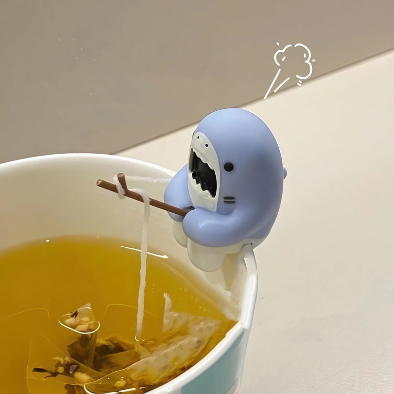 JackCao Creative Shark Shape Tea Infuser, Loose Leaf Tea Strainer, Funny Animal Shaped Tea Filters Gift for Tea Drinkers Shark Accessories Tea Lovers Accessory ï»¿ - Image 2
